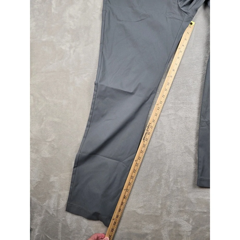 Banana Republic Chino Pants Mens 38x34 Gray Performance Stretch Elastic Waist‎
